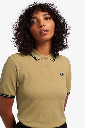 Koszulki Polo Fred Perry G3600 Damskie Szare | PL 1962OKIR